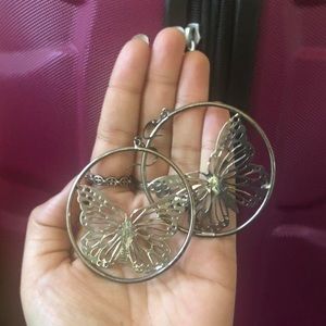 Butterfly earrings y2k